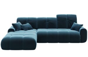 Devichy Sametová rozkládací pohovka Tous 290 cm