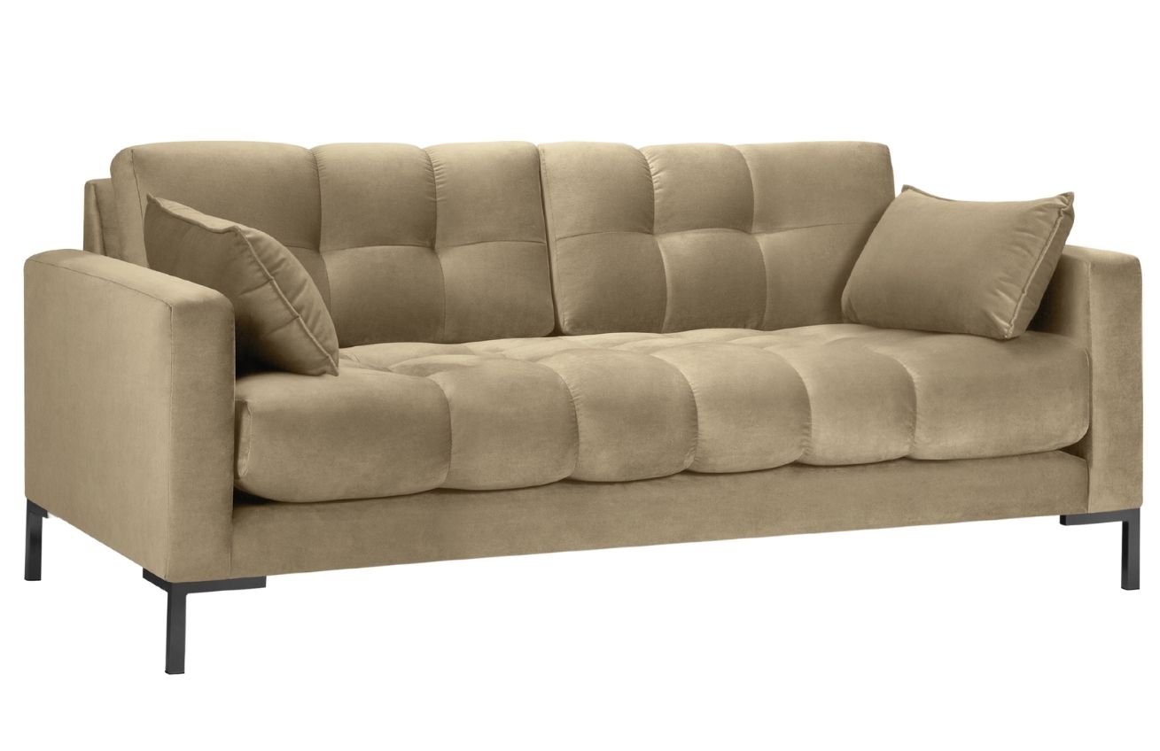 Micadoni Sametová pohovka Mamaia 177 cm