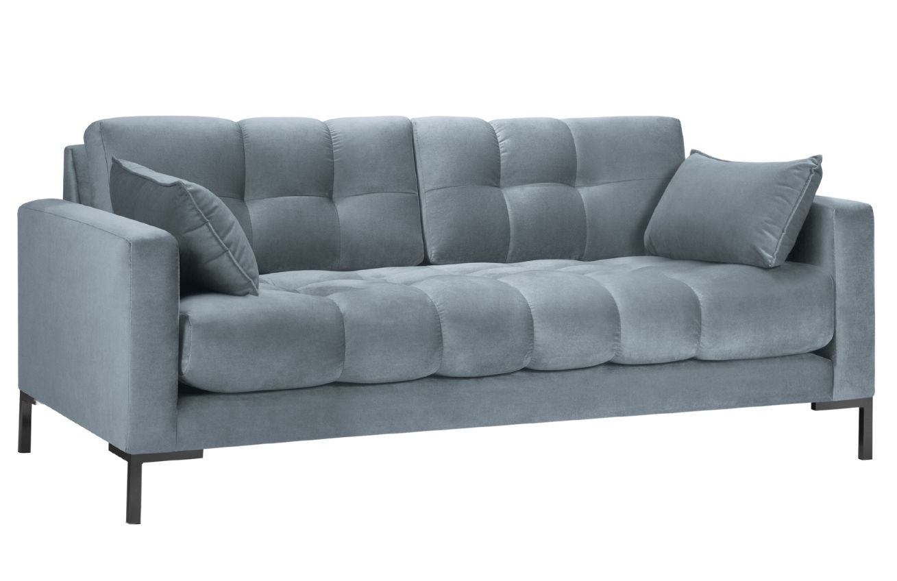 Micadoni Sametová pohovka Mamaia 177 cm