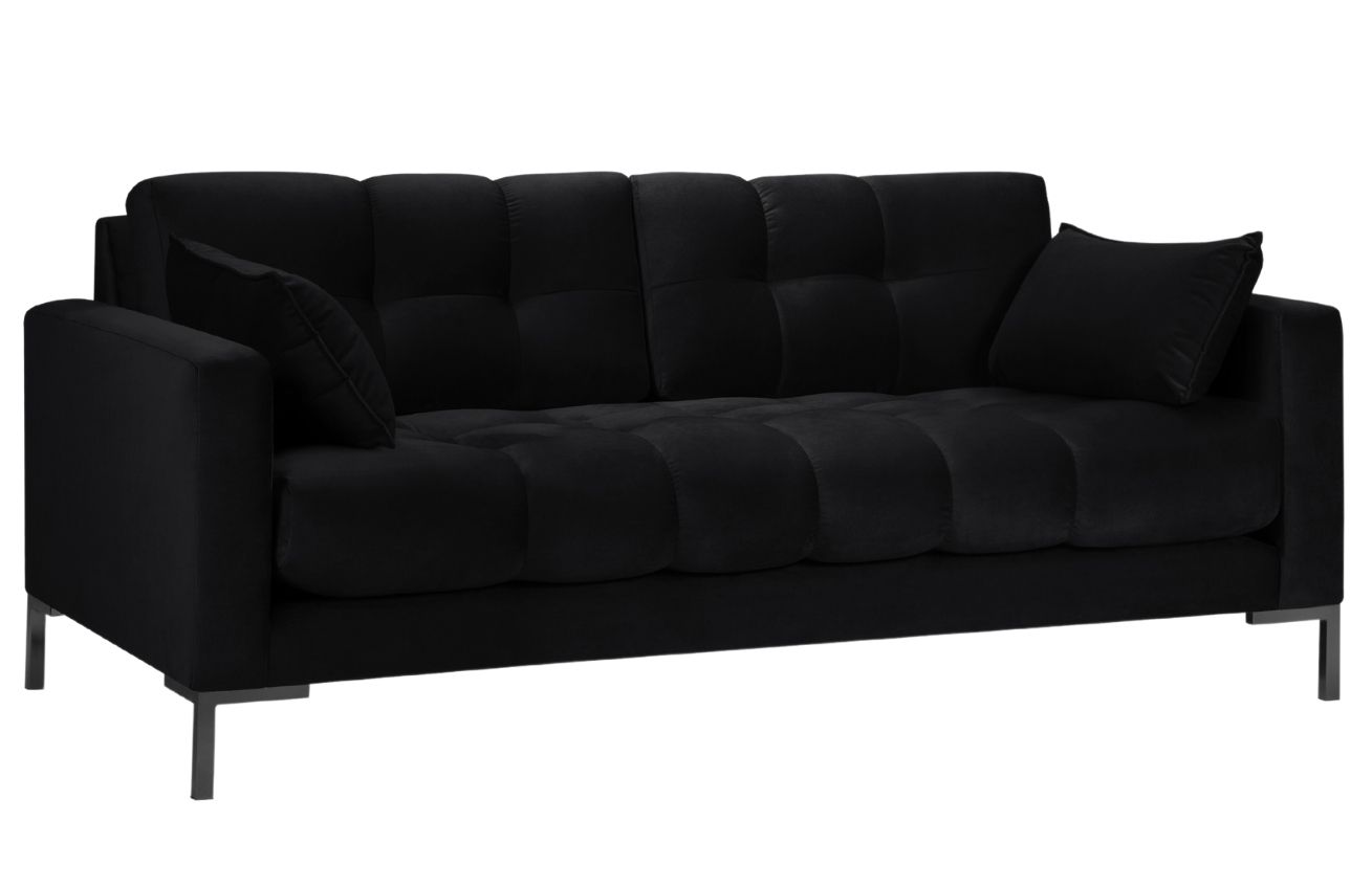 Micadoni Sametová pohovka Mamaia 177 cm