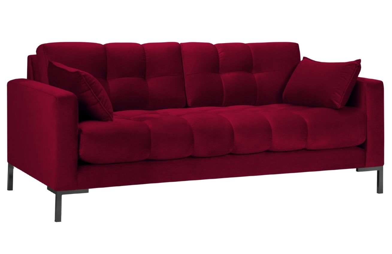 Micadoni Sametová pohovka Mamaia 217 cm