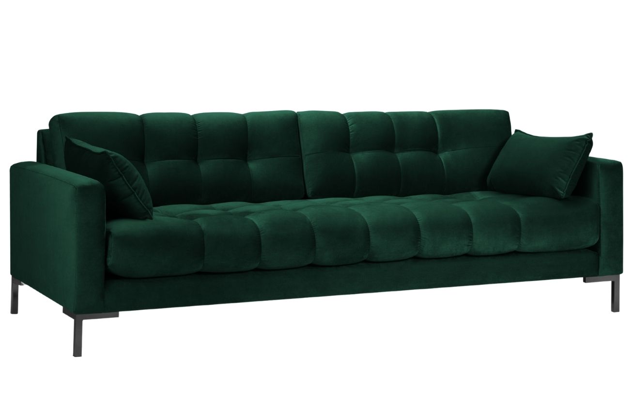 Micadoni Sametová pohovka Mamaia 217 cm