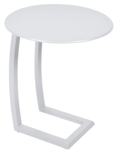Bílý kovový odkládací stolek Fermob Alizé Ø 48 cm