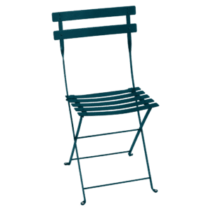 Modrá kovová skládací židle Fermob Bistro