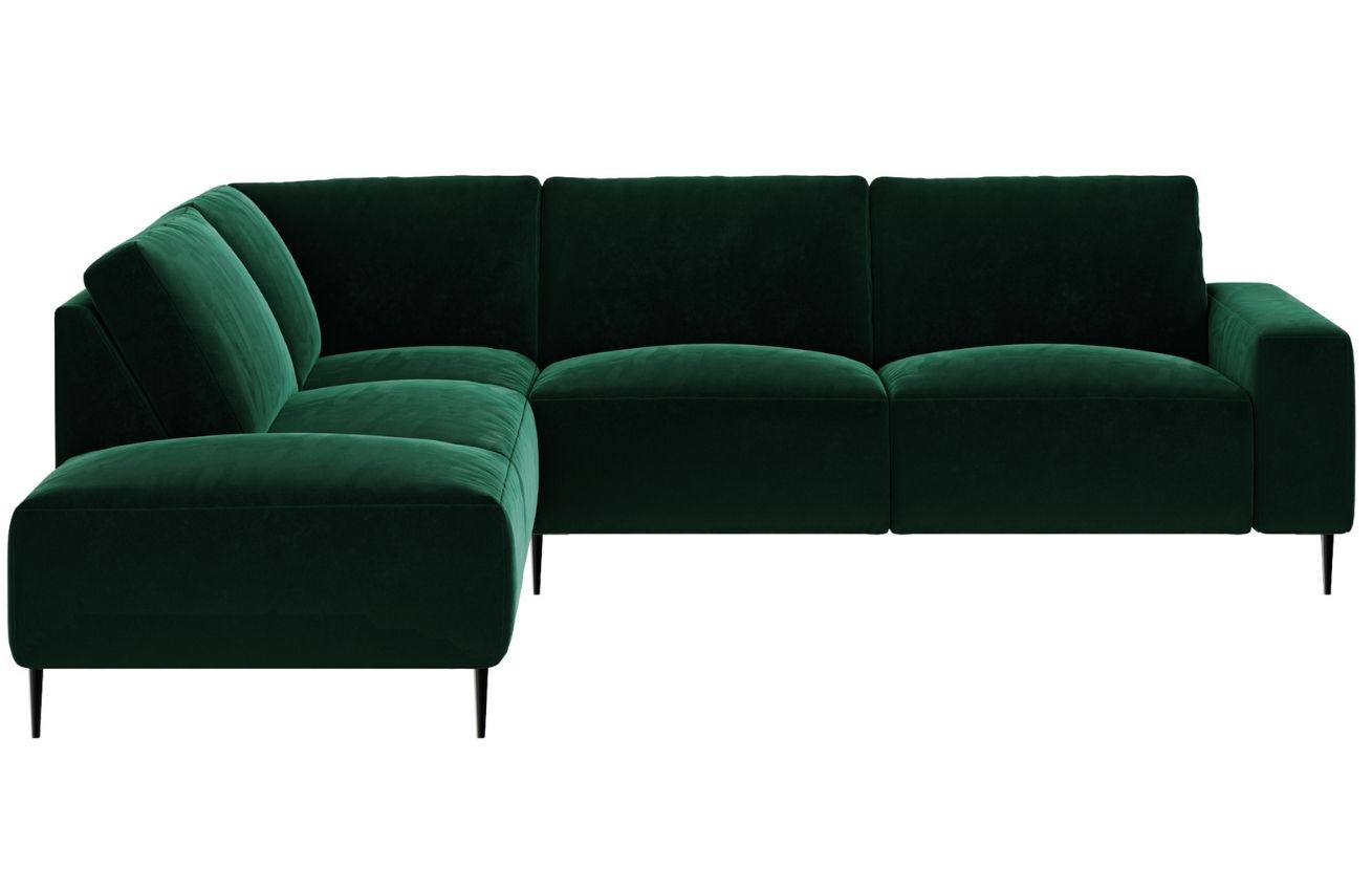 Ghado Sametová rohová pohovka Tendo 305 cm