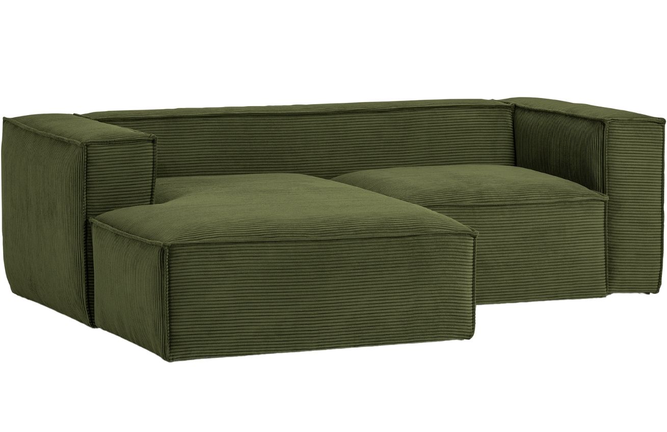 Kave Home Manšestrová rohová pohovka Blok 240 cm