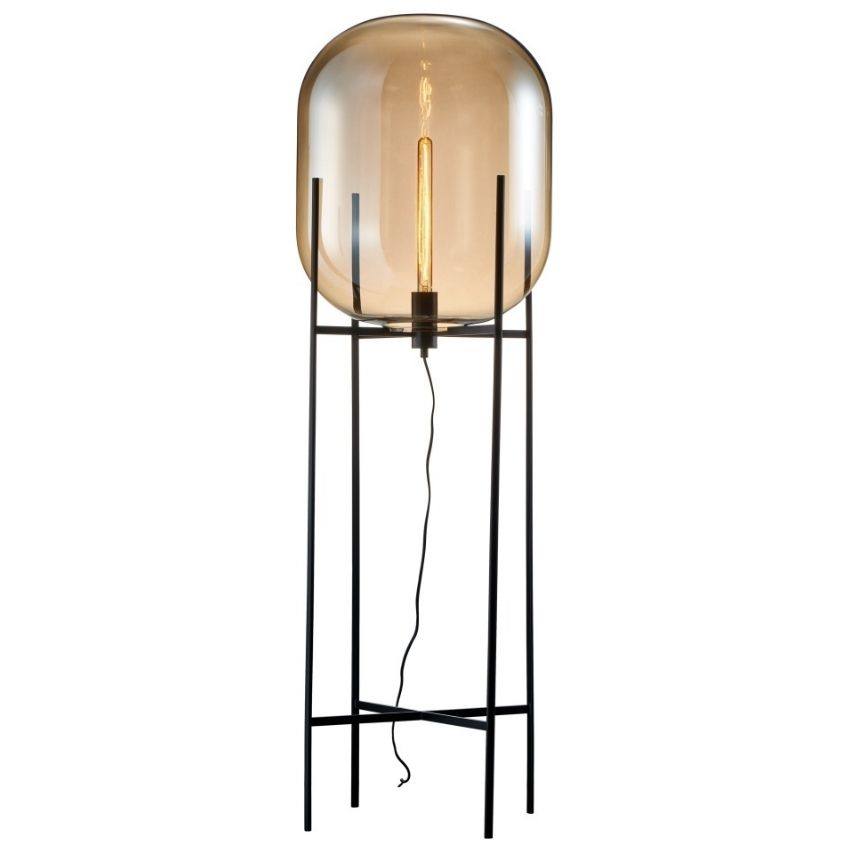 Miotto Skleněná stojací lampa Osolia 132 cm