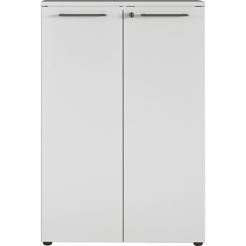 Germania Světle šedá kancelářská skříňka Agenda 120 x 80 cm