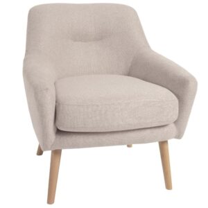 Béžové čalouněné křeslo Kave Home Candela