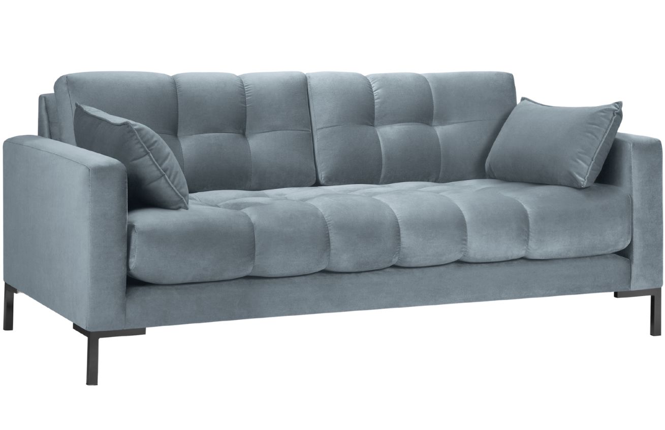 Micadoni Sametová pohovka Mamaia 152 cm