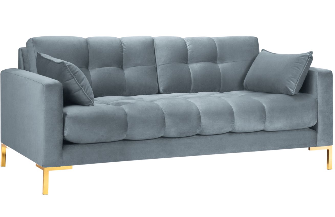 Micadoni Sametová pohovka Mamaia 177 cm