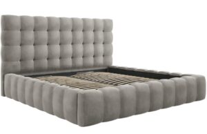Micadoni Sametová postel Mamaia 200 x 200 cm s úložným prostorem