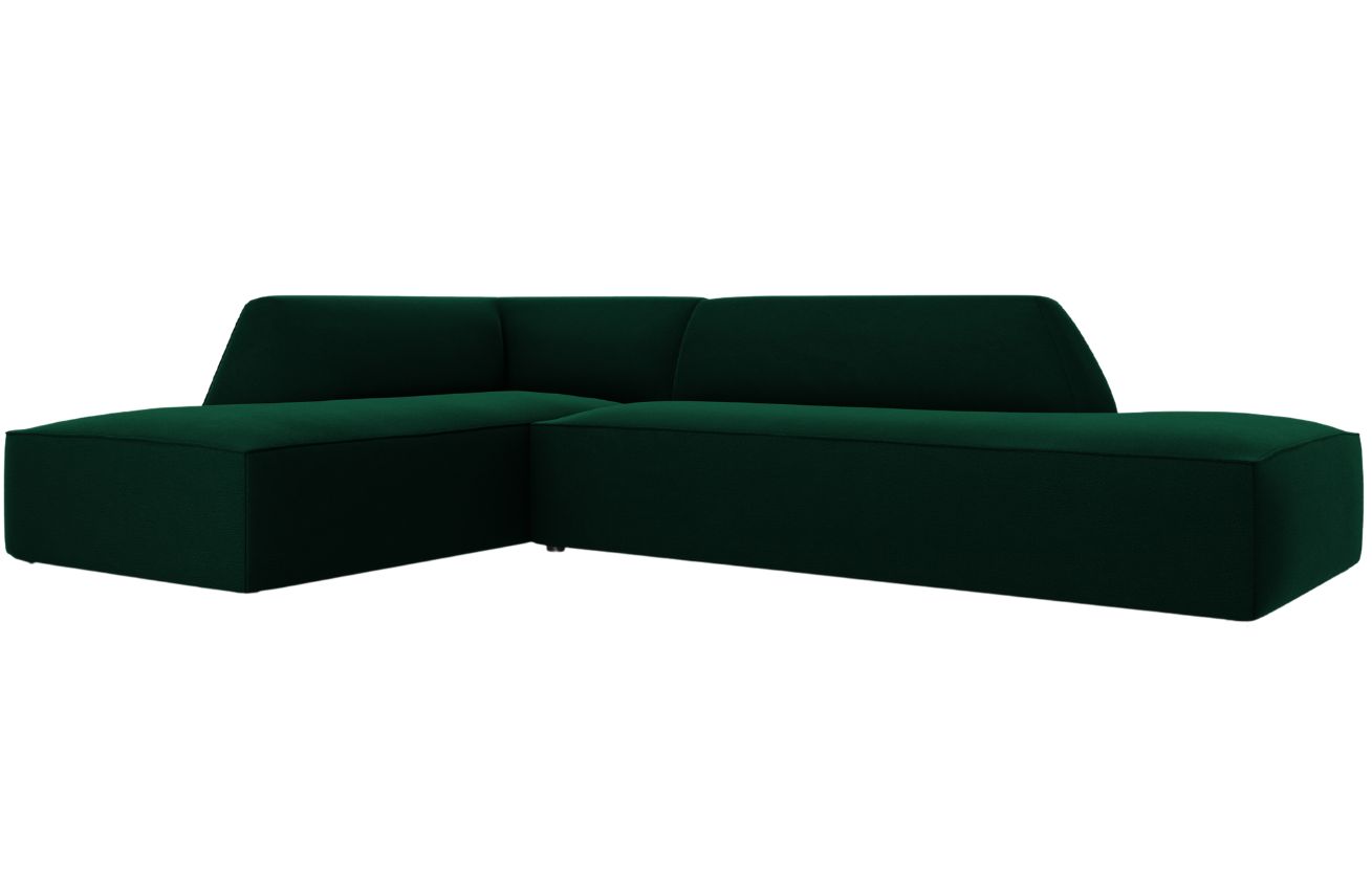 Micadoni Sametová rohová pohovka Ruby 273 cm