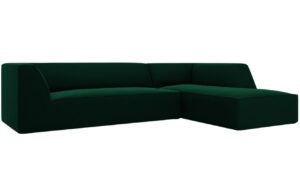 Micadoni Sametová rohová pohovka Ruby 273 cm