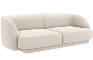 Micadoni Sametová pohovka Miley 180 cm