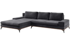 Windsor & Co Sametová rozkládací pohovka Astre 315 cm