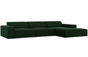 Micadoni Sametová rohová pohovka Jodie 284 cm