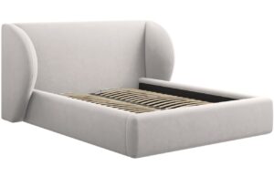 Micadoni Sametová postel Miley 200 x 200 cm s úložným prostorem