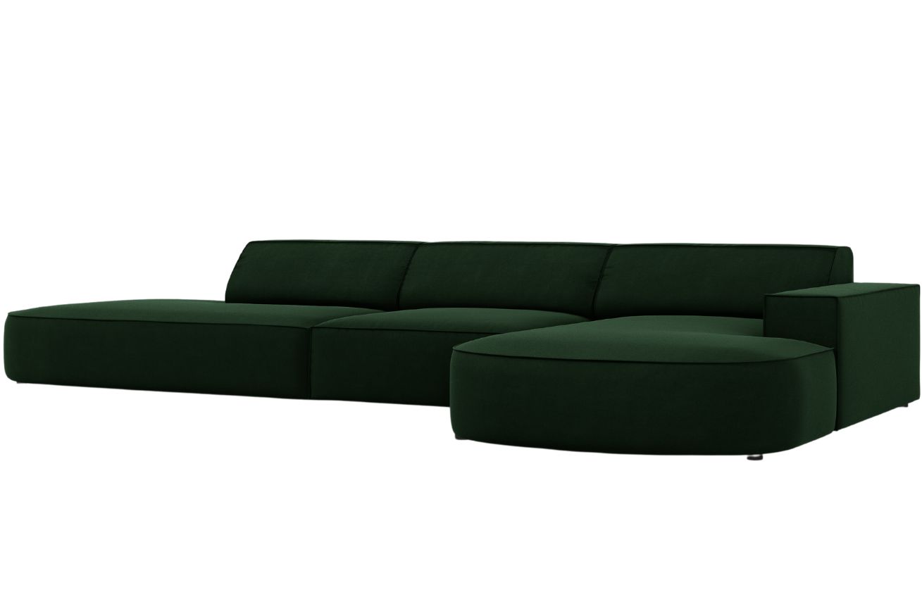 Micadoni Sametová rohová pohovka Jodie 342 cm