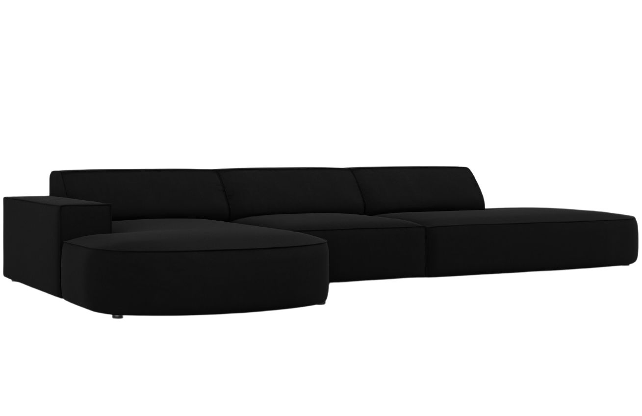 Micadoni Sametová rohová pohovka Jodie 342 cm