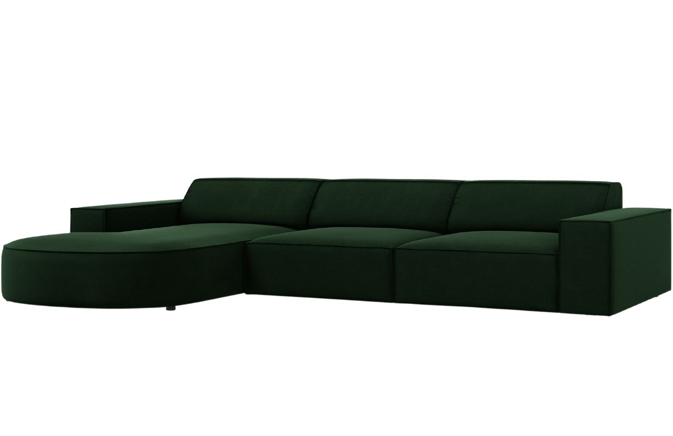 Micadoni Sametová rohová pohovka Jodie 284 cm