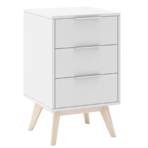 Bílý lakovaný noční stolek Marckeric Campus II. 40 x 35 cm