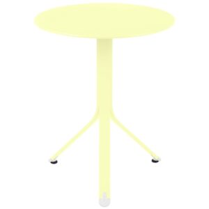 Citronově žlutý kovový stůl Fermob Rest'O Ø 60 cm