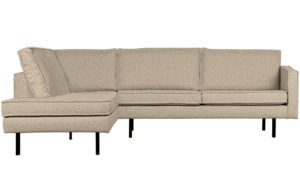 WOOOD Bouclé rohová pohovka Raden 266 cm