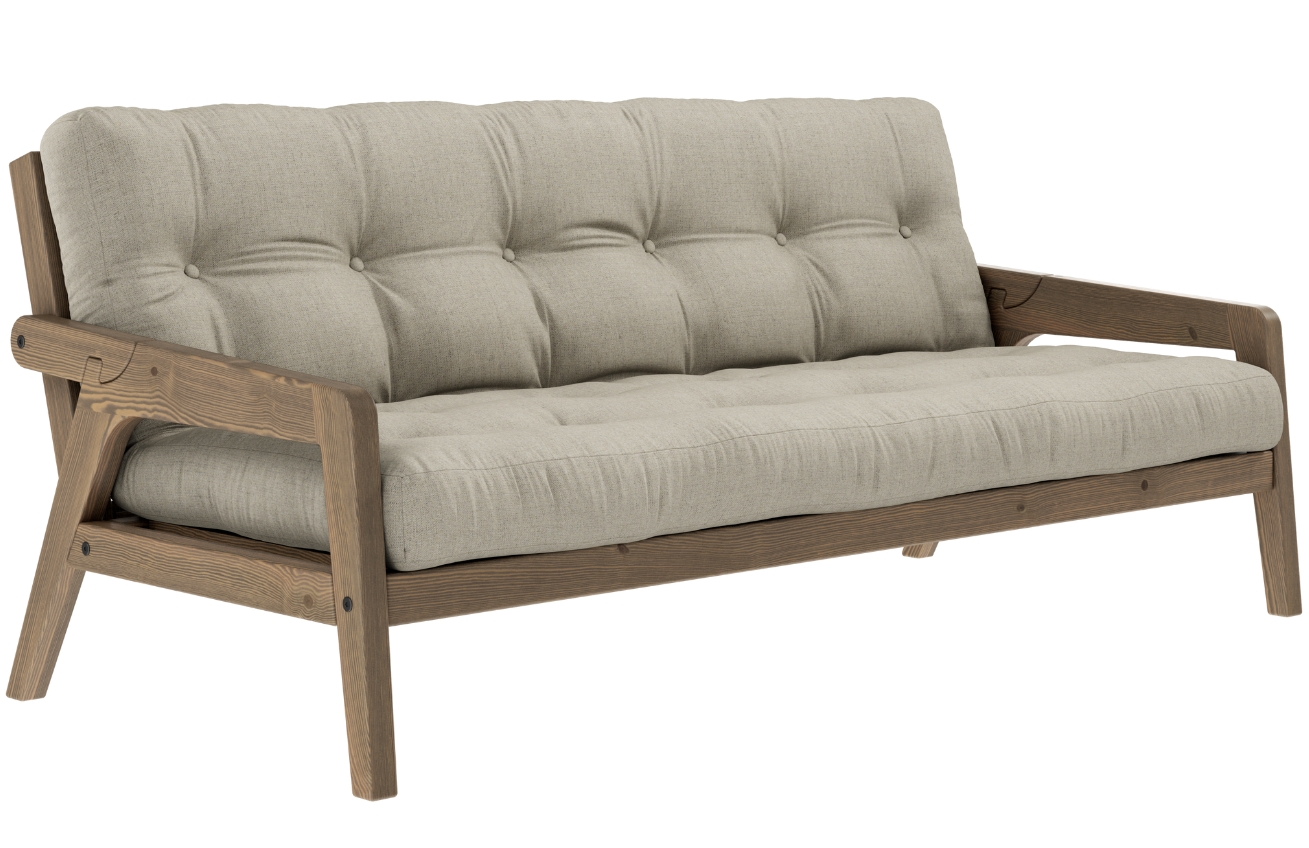 Karup Design Lněná rozkládací pohovka Grab 204 cm