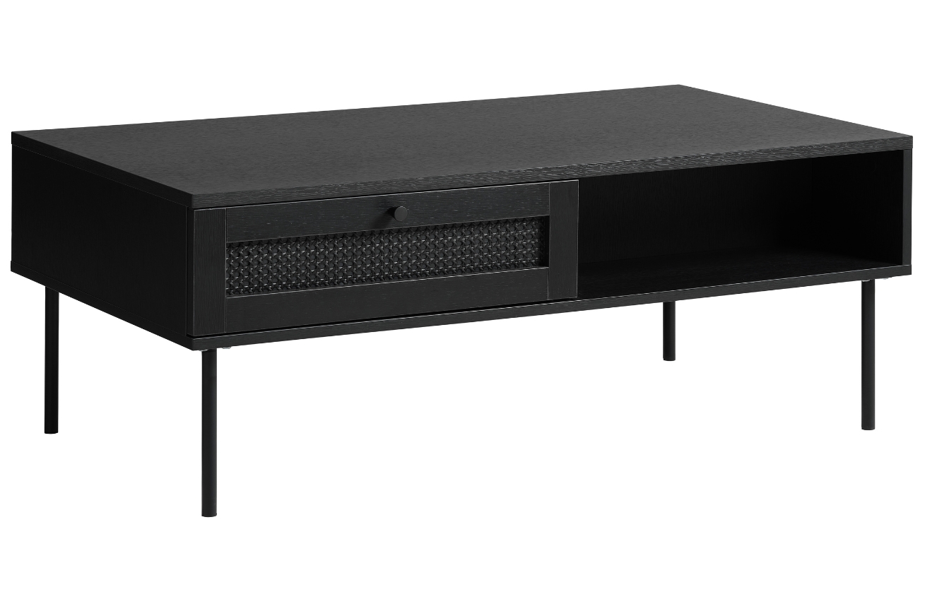 Unique Furniture Černý konferenční stolek Pensacola 110 x 60 cm