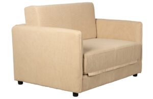 White Label Manšestrové rozkládací křeslo JOPIE 110 cm