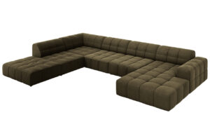 Cosmopolitan Design Sametová rohová pohovka Chicago 364 cm