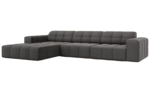 Cosmopolitan Design Sametová rohová pohovka Chicago 284 cm