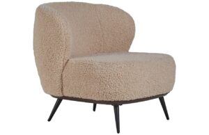 Světle hnědé bouclé křeslo Quax Zen