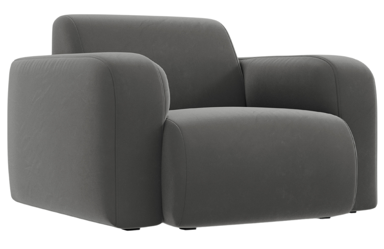 Windsor & Co Sametové křeslo Lola