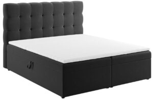 Micadoni Sametová boxspring postel Mamaia 180 x 200 cm