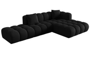 Windsor & Co Sametová rohová pohovka Halley 309 cm