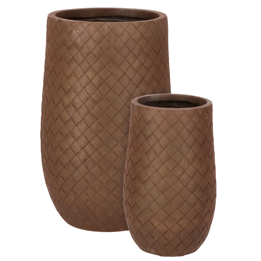 Bizzotto Set zahradní květináčů Rhombus 55/75 cm