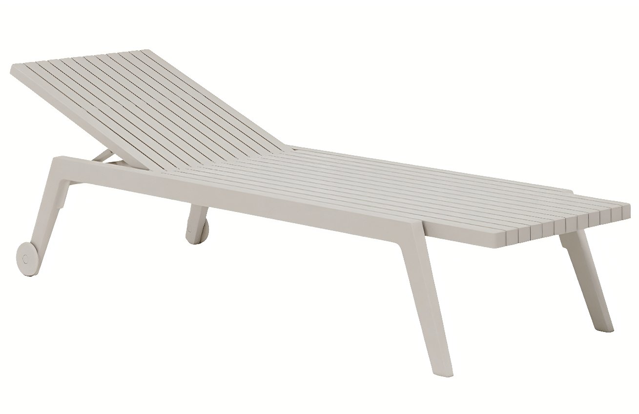 VONDOM Béžové plastové zahradní lehátko SPRITZ