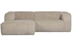 WOOOD Manšestrová rohová pohovka Bearny 254 cm