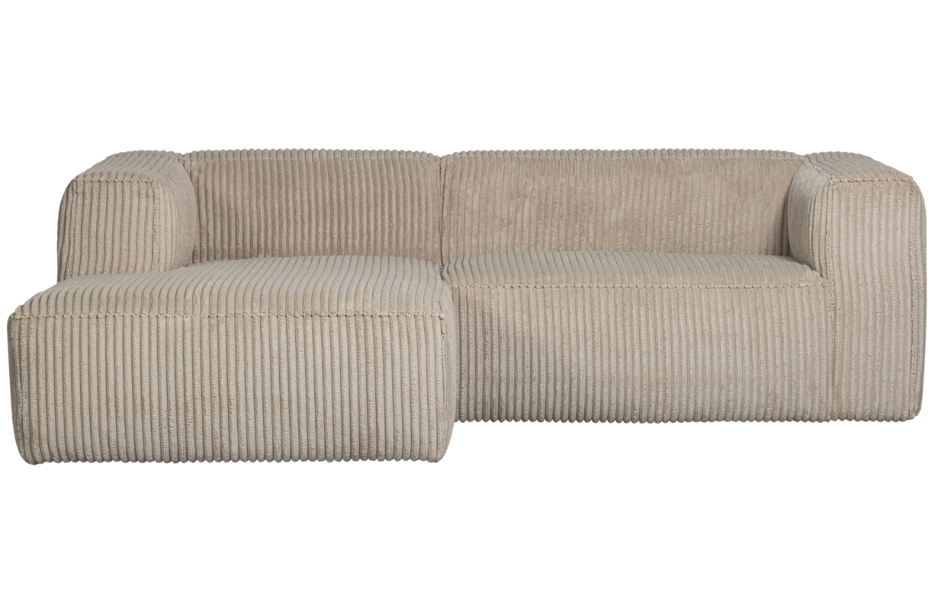 WOOOD Manšestrová rohová pohovka Bearny 254 cm