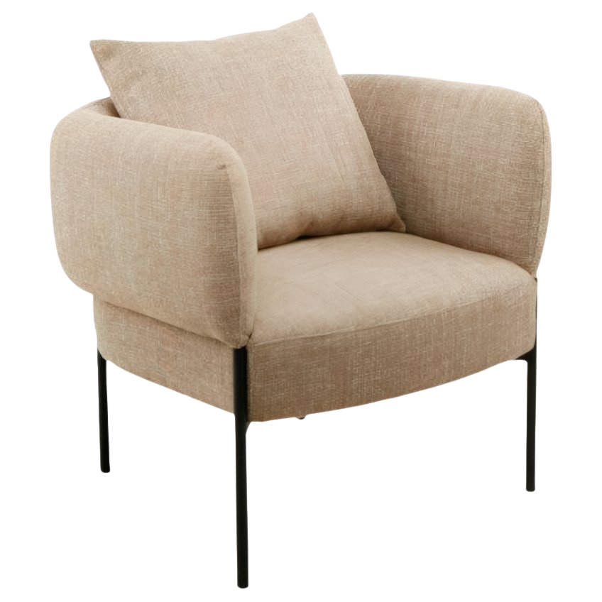 Béžové čalouněné křeslo Somcasa Agadir