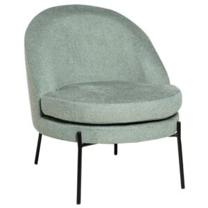 Mátově zelené čalouněné křeslo Somcasa Evora