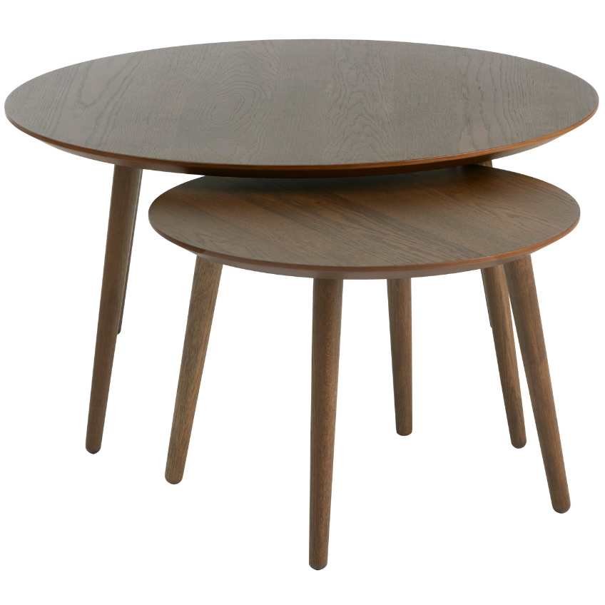 Unique Furniture Set dubových konferenčních stolků Adda 58/88 cm