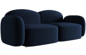 Micadoni Sametová pohovka Blair 194 cm