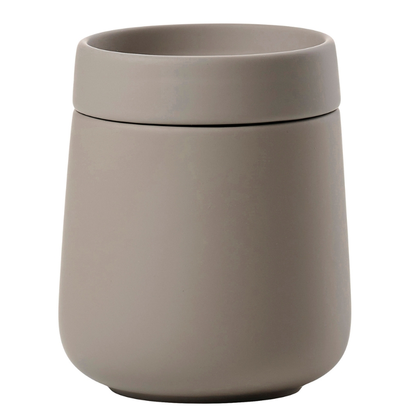 Zone Denmark Šedobéžový kameninový koupelnový organizér Nova One