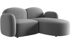 Micadoni Sametová rohová pohovka Blair 194 cm