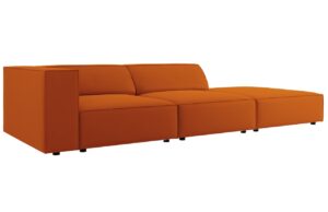 Cosmopolitan Design Sametová pohovka Arendal 262 cm