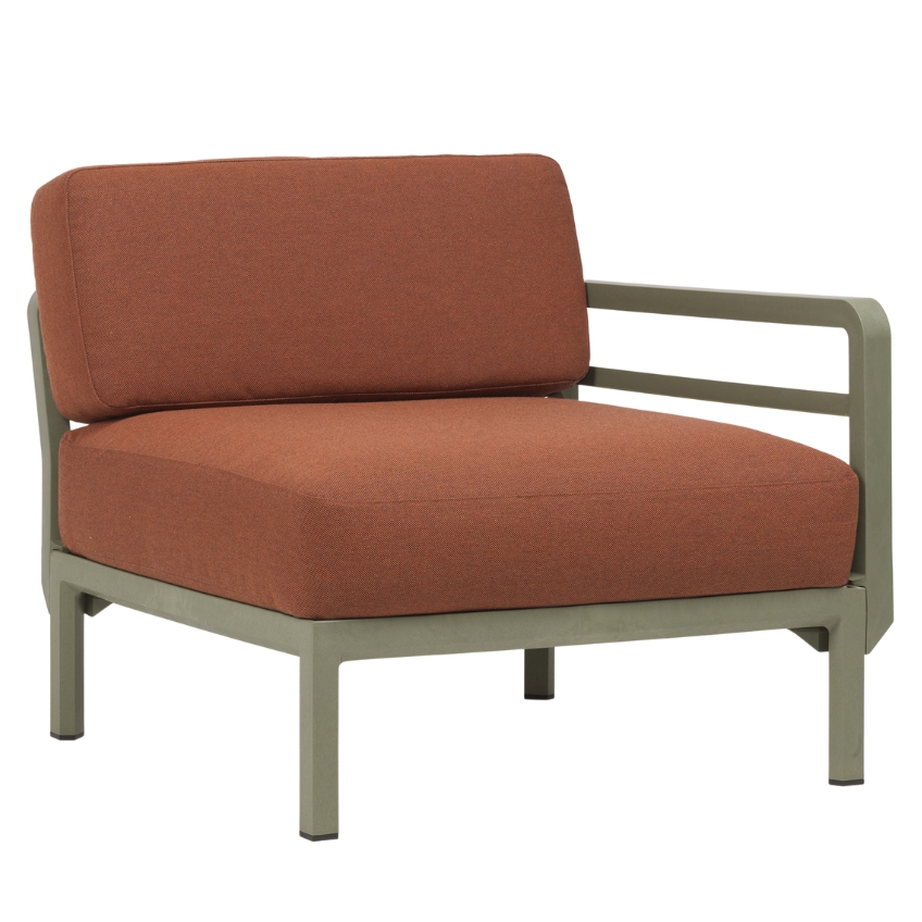 Nardi Červený zahradní koncový modul Maximo se zelenou podnoží