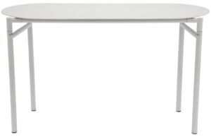 Zone Denmark Světle šedá kovová zahradní skládací lavice Disc 90 cm